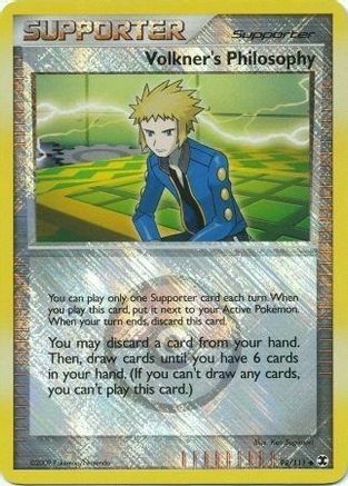 Volkner's Philosophy 98/111 (Player Reward) () Reverse Holofoil [Promos: League & Championship Cards] Pokemon Single Pokémon