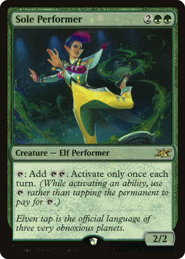 Sole Performer (Galaxy Foil) (UNF-440) [Unfinity] Foil MTG Single Wizards of the Coast