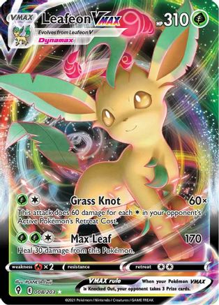 Leafeon VMAX (8/203) Holofoil [SWSH: Evolving Skies] Pokemon Single Pokémon