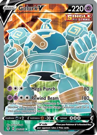 Golurk V (Full Art) (181/203) Holofoil [SWSH: Evolving Skies] Pokemon Single Pokémon