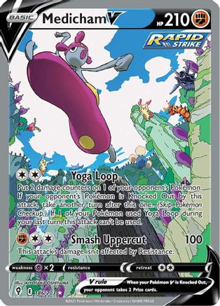 Medicham V (Alternate Full Art) (186/203) Holofoil [SWSH: Evolving Skies] Pokemon Single Pokémon