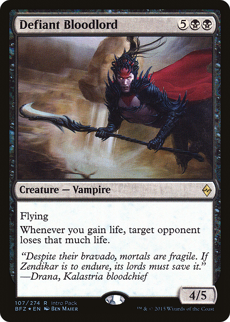 Defiant Bloodlord (UMP-107) [Battle for Zendikar Promos] Foil MTG Single Wizards of the Coast