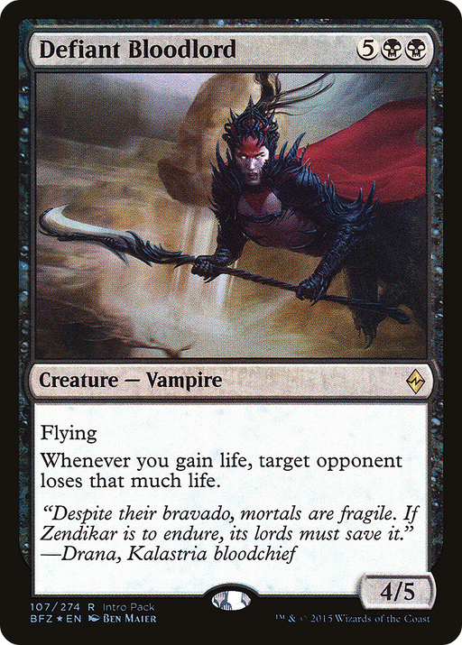 Defiant Bloodlord (UMP-107) [Battle for Zendikar Promos] Foil MTG Single Wizards of the Coast