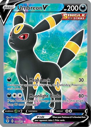 Umbreon V (Full Art) (188/203) Holofoil [SWSH: Evolving Skies] Pokemon Single Pokémon