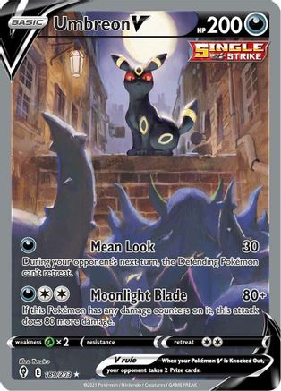Umbreon V (Alternate Full Art) (189/203) - [SWSH: Evolving Skies] Holofoil Pokemon Single Pokémon