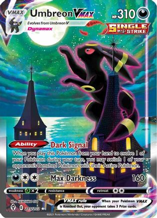 Umbreon VMAX (Alternate Art Secret) (215/203) Holofoil [SWSH: Evolving Skies] Pokemon Single Pokémon