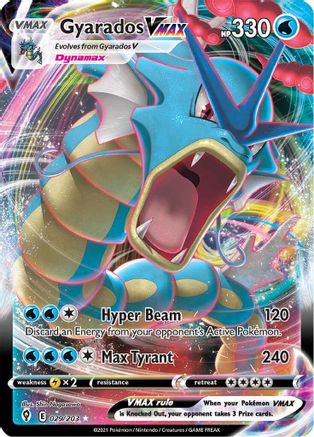 Gyarados VMAX (29/203) - [SWSH: Evolving Skies] Holofoil Pokemon Single Pokémon
