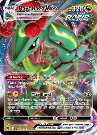 Rayquaza VMAX 111/203 Holofoil [SWSH: Evolving Skies] Pokemon Single Pokémon