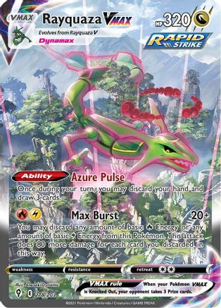 Rayquaza VMAX (Alternate Art Secret) (218/203) Holofoil [SWSH: Evolving Skies] Pokemon Single Pokémon