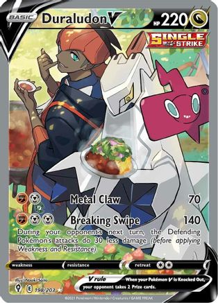 Duraludon V (Alternate Full Art) (198/203) Holofoil [SWSH: Evolving Skies] Pokemon Single Pokémon