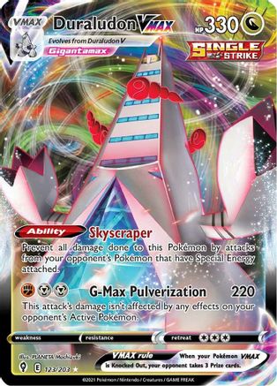 Duraludon VMAX (123/203) Holofoil [SWSH: Evolving Skies] Pokemon Single Pokémon