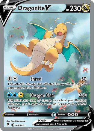 Dragonite V (Alternate Full Art) (192/203) Holofoil [SWSH: Evolving Skies] Pokemon Single Pokémon