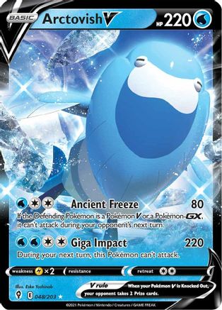 Arctovish V (48/203) Holofoil [SWSH: Evolving Skies] Pokemon Single Pokémon