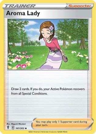 Aroma Lady (141/203) Reverse Holofoil [SWSH: Evolving Skies] Pokemon Single Pokémon