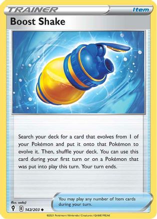 Boost Shake (142/203) [SWSH: Evolving Skies] Pokemon Single Pokémon