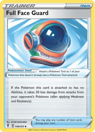 Full Face Guard (148/203) [SWSH: Evolving Skies] Pokemon Single Pokémon