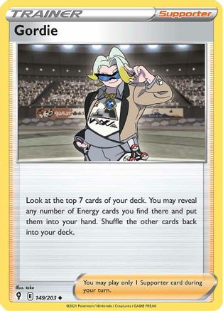 Gordie (149/203) [SWSH: Evolving Skies] Pokemon Single Pokémon