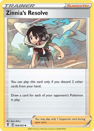 Zinnia's Resolve (164/203) [SWSH: Evolving Skies] Pokemon Single Pokémon