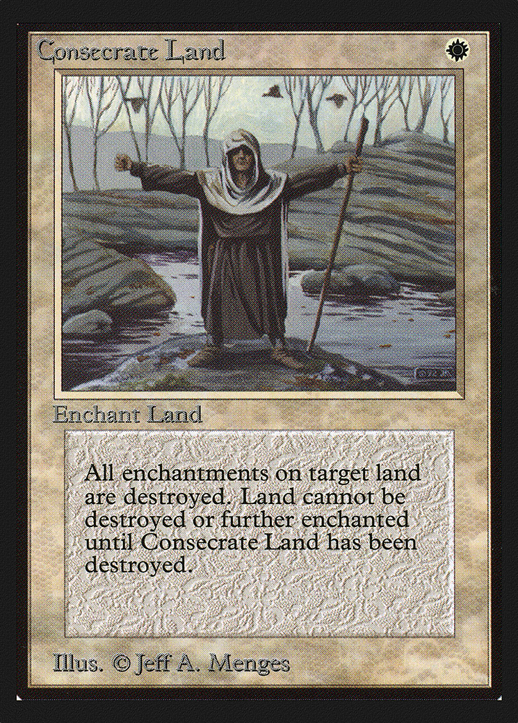 Consecrate Land [Collectors' Edition] MTG Single Magic: The Gathering