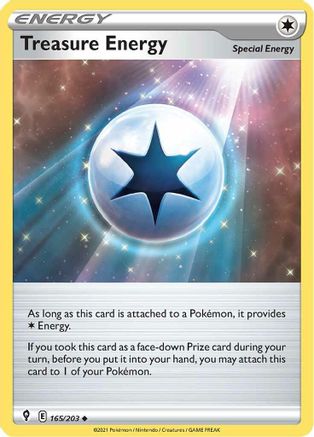 Treasure Energy (165/203) Reverse Holofoil [SWSH: Evolving Skies] Pokemon Single Pokémon