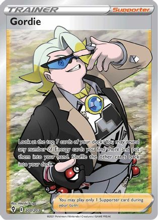 Gordie (Full Art) (201/203) Holofoil [SWSH: Evolving Skies] Pokemon Single Pokémon