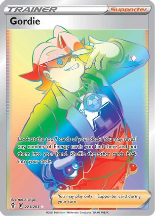 Gordie (Secret) (223/203) Holofoil [SWSH: Evolving Skies] Pokemon Single Pokémon
