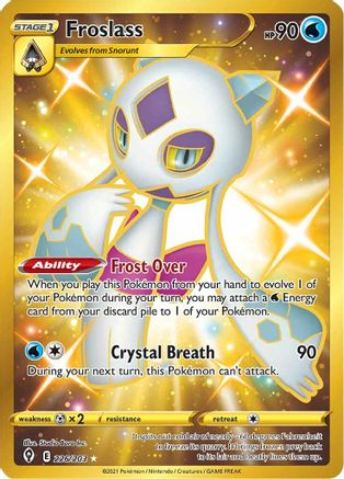 Froslass (Secret) (226/203) Holofoil [SWSH: Evolving Skies] Pokemon Single Pokémon