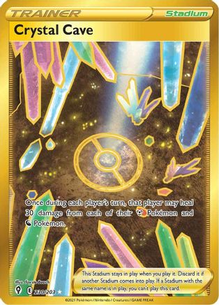 Crystal Cave (Secret) (230/203) Holofoil [SWSH: Evolving Skies] Pokemon Single Pokémon