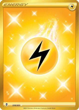 Lightning Energy (Secret) (235/203) Holofoil [SWSH: Evolving Skies] Pokemon Single Pokémon