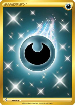 Darkness Energy (Secret) (236/203) - [SWSH: Evolving Skies] Holofoil Pokemon Single Pokémon