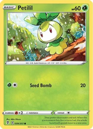 Petilil (9/203) [SWSH: Evolving Skies] Pokemon Single Pokémon