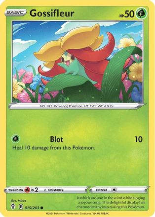 Gossifleur (15/203) Reverse Holofoil [SWSH: Evolving Skies] Pokemon Single Pokémon