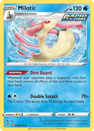 Milotic (38/203) [SWSH: Evolving Skies] Pokemon Single Pokémon