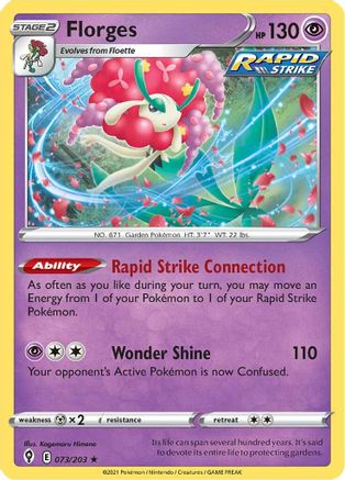 Florges (73/203) Reverse Holofoil [SWSH: Evolving Skies] Pokemon Single Pokémon