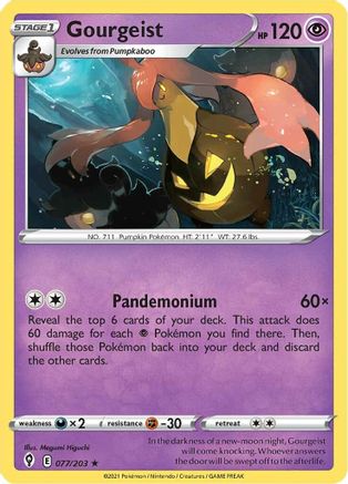 Gourgeist (77/203) [SWSH: Evolving Skies] Pokemon Single Pokémon