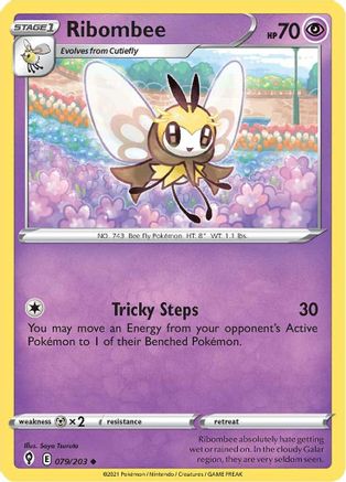 Ribombee (79/203) Reverse Holofoil [SWSH: Evolving Skies] Pokemon Single Pokémon