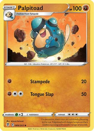 Palpitoad (89/203) [SWSH: Evolving Skies] Pokemon Single Pokémon