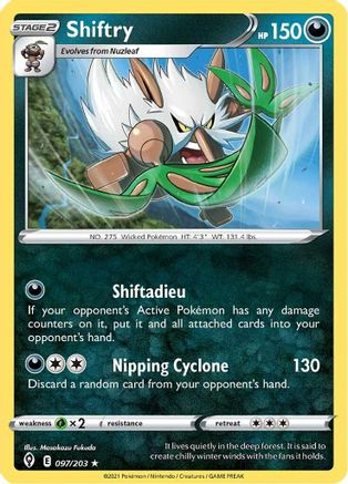 Shiftry (97/203) [SWSH: Evolving Skies] Pokemon Single Pokémon