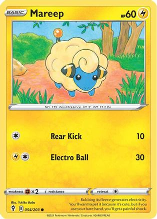 Mareep (54/203) [SWSH: Evolving Skies] Pokemon Single Pokémon