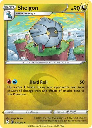 Shelgon (108/203) Reverse Holofoil [SWSH: Evolving Skies] Pokemon Single Pokémon