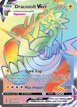 Dracozolt VMAX (Secret) (210/203) Holofoil [SWSH: Evolving Skies] Pokemon Single Pokémon