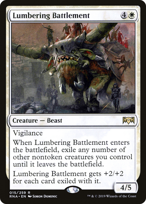 Lumbering Battlement (RNA-015) [Ravnica Allegiance] MTG Single Wizards of the Coast
