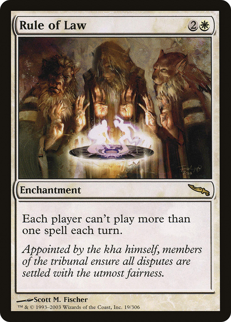 Rule of Law (MRD-019) [Mirrodin] Foil MTG Single Wizards of the Coast