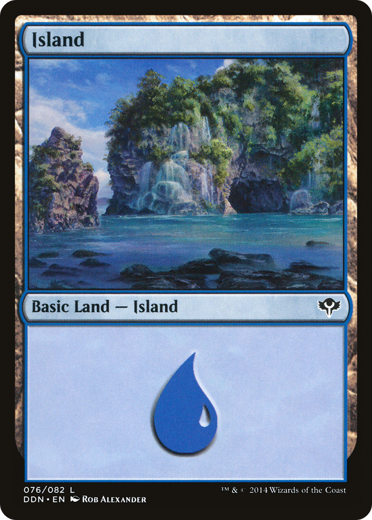 Island (076) (DDN-076) [Misc] Duel Decks: Speed vs. Cunning MTG Single Wizards of the Coast
