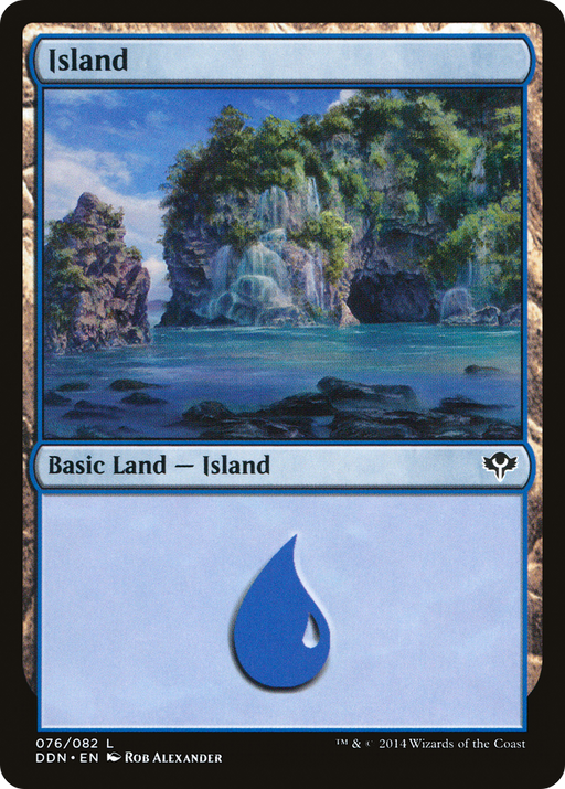 Island (076) (DDN-076) [Misc] Duel Decks: Speed vs. Cunning MTG Single Wizards of the Coast