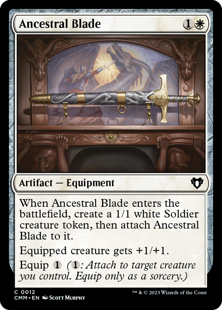 Ancestral Blade (CMM-012) [Commander Masters] MTG Single Wizards of the Coast