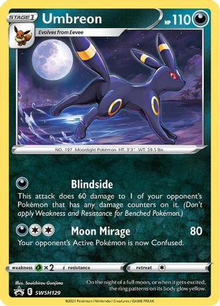 Umbreon - SWSH129 (SWSH129/307) Holofoil [Promos: SWSH Promo Cards] Pokemon Single Pokémon