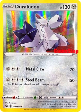 Duraludon - SWSH028 (Gamestop Exclusive) (SWSH028) Holofoil [Misc: Cards & Products] Pokemon Single Pokémon