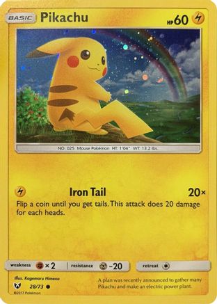 Pikachu - 28/73 (Cosmos Holo) Holofoil [Misc: Cards & Products] Pokemon Single Pokémon
