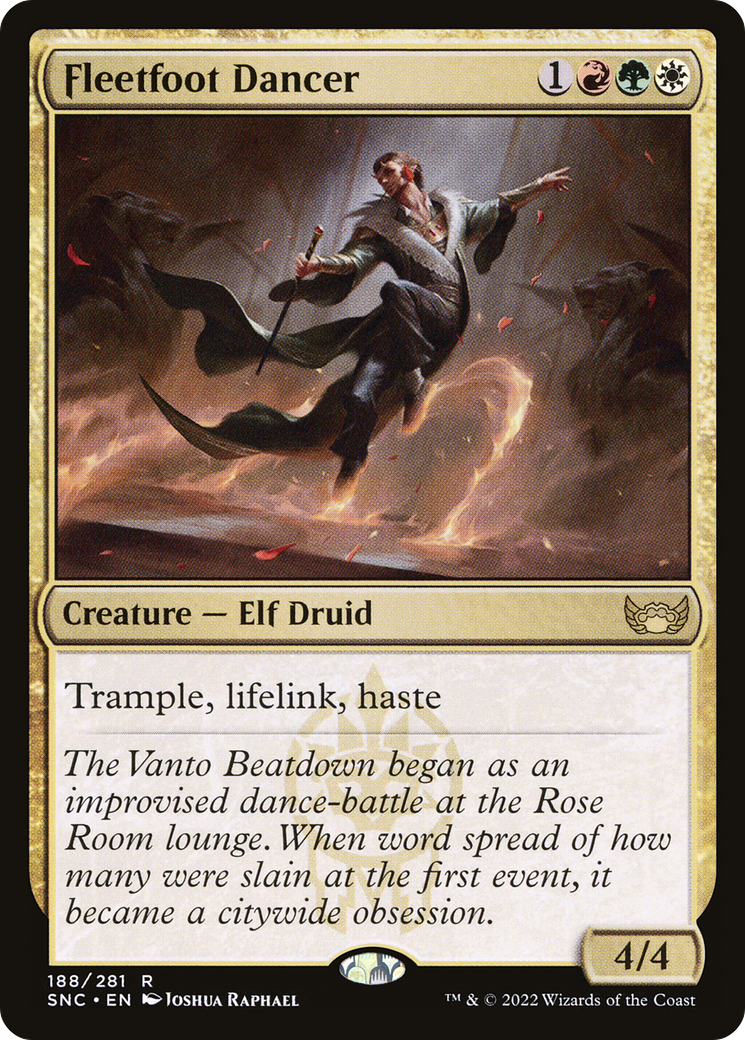 Fleetfoot Dancer (SNC-188) [Streets of New Capenna] Foil MTG Single Wizards of the Coast